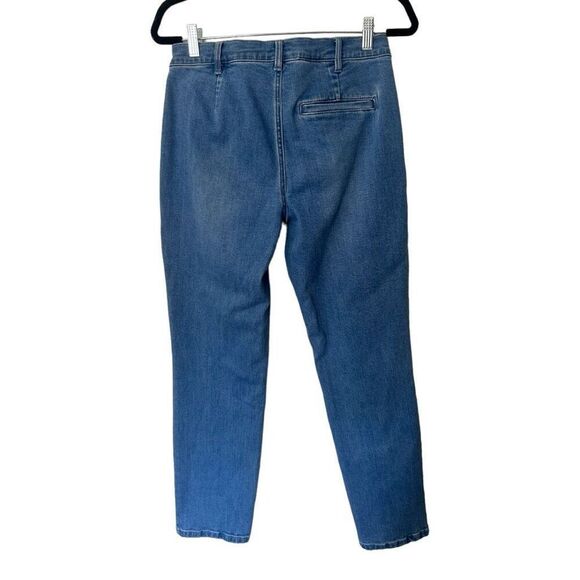 J. McLaughlin Womens Straight Leg Jeans Size 6 Stretch Blue Classic Americana - Picture 2 of 11